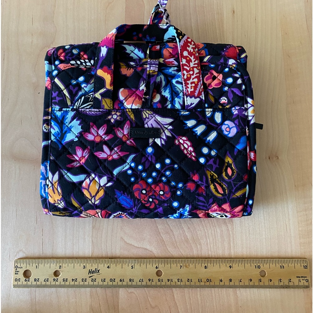 Vera Bradley hanging toiletries bag.